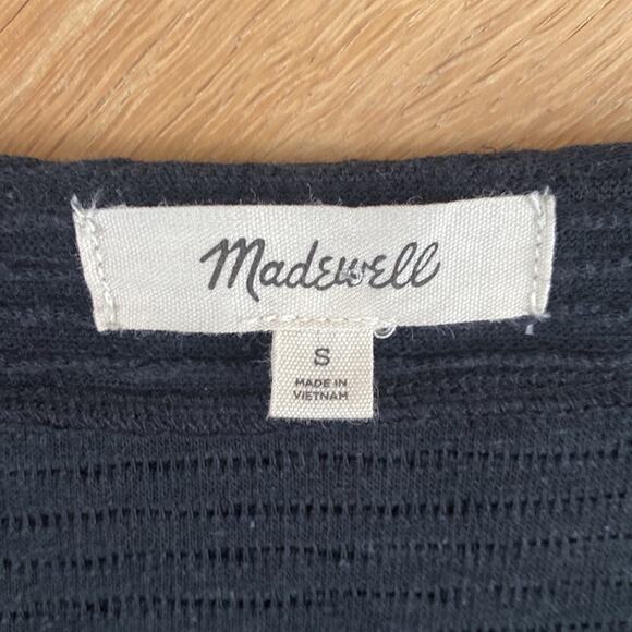 Madewell Ribbed Long Sleeve Top Small - Picture 6 of 8